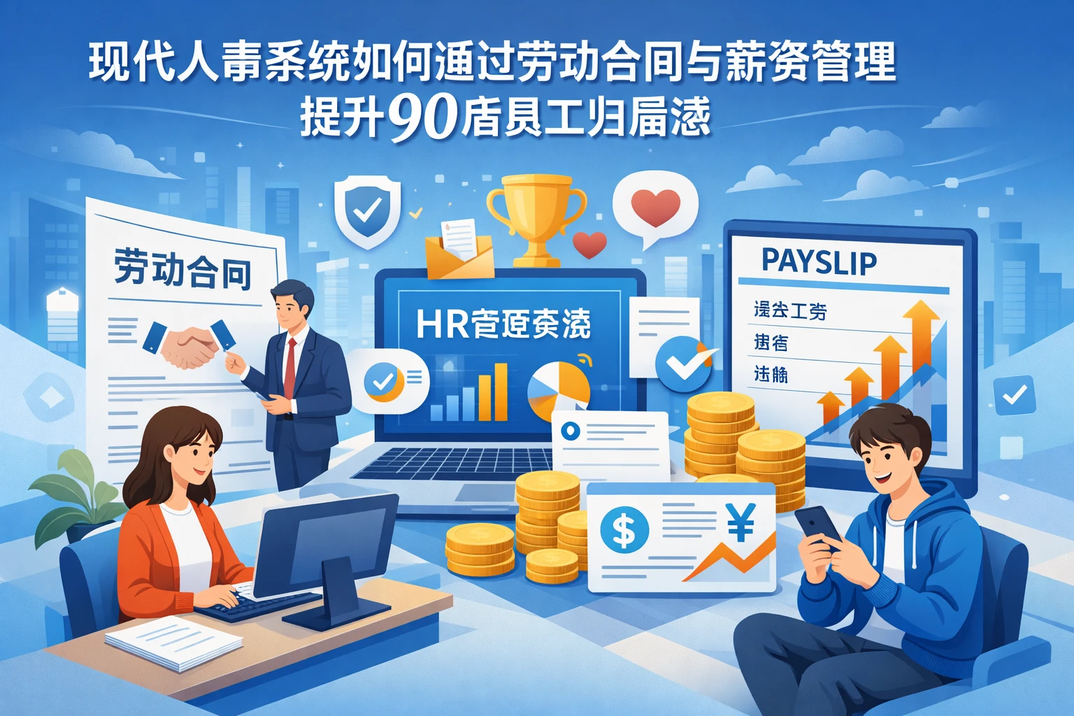 现代人事系统如何通过劳动合同与薪资管理提升90后员工归属感