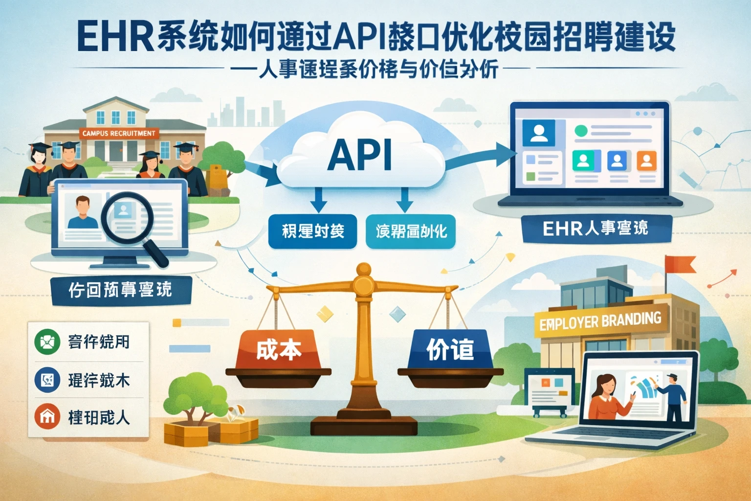 EHR系统如何通过API接口优化校园招聘与雇主品牌建设——人事管理系统价格与价值分析