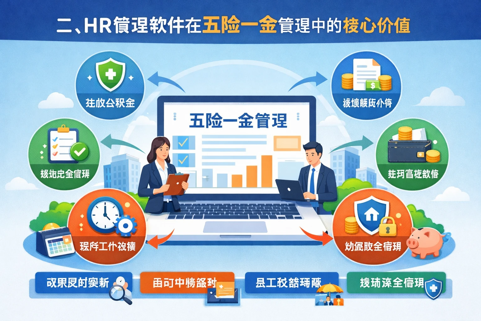 二、HR管理软件在五险一金管理中的核心价值
