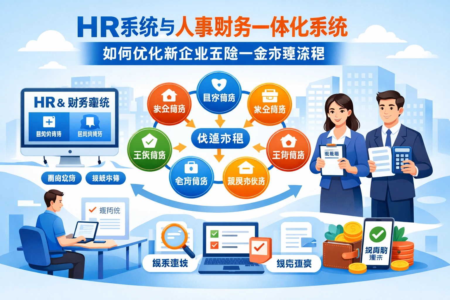 HR系统与人事财务一体化系统如何优化新企业五险一金办理流程