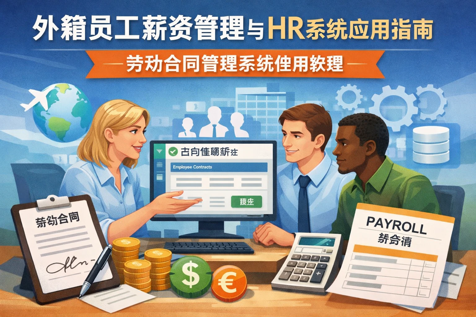 外籍员工薪资管理与HR系统应用指南：劳动合同管理系统使用教程