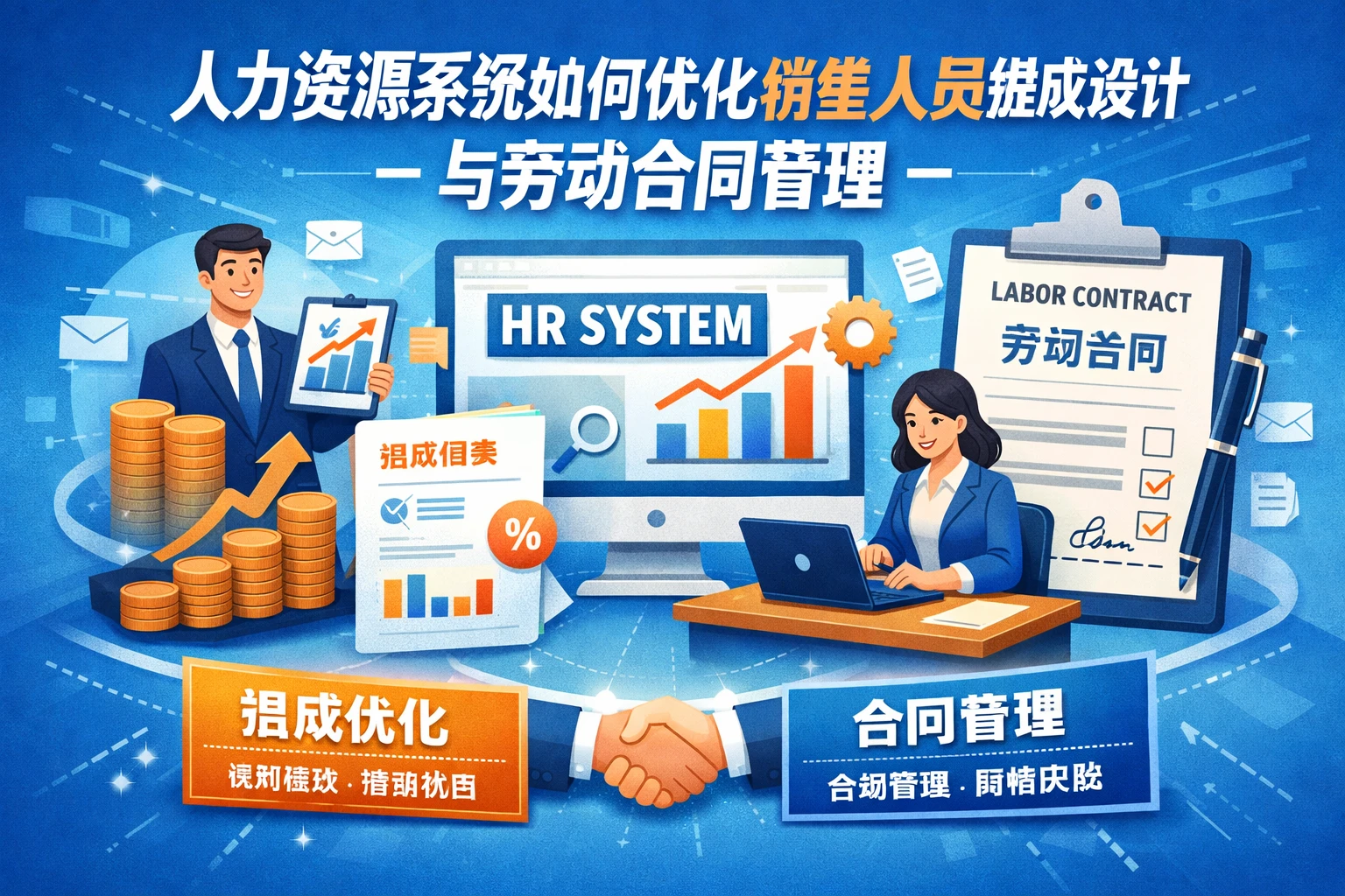 人力资源系统如何优化销售人员提成设计与劳动合同管理