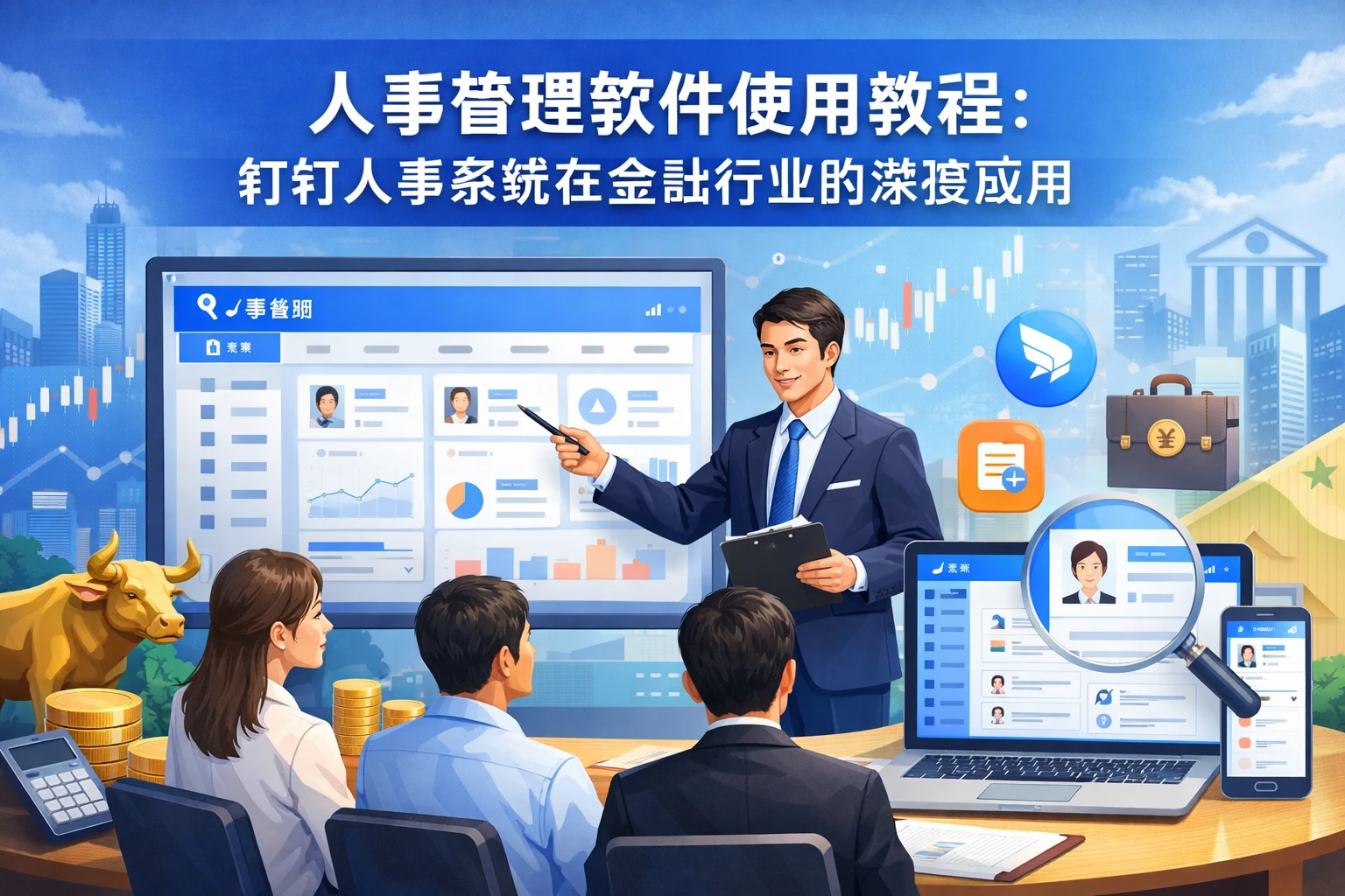 人事管理软件使用教程：钉钉人事系统在金融行业的深度应用