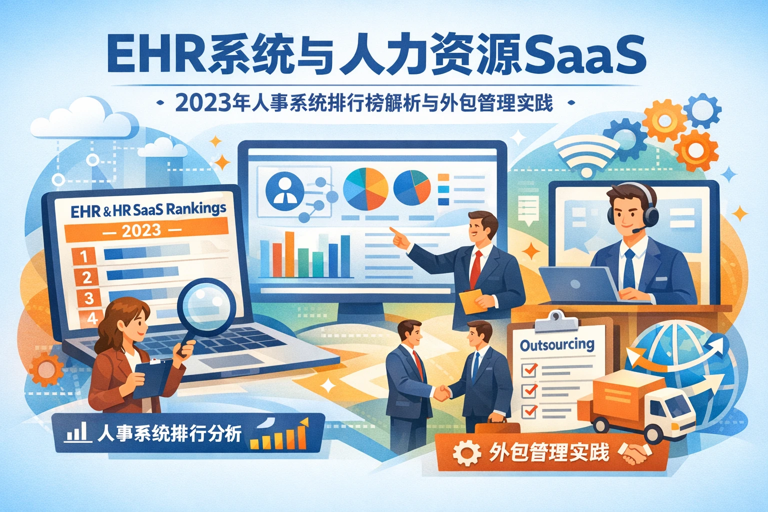 ehr系统与人力资源SaaS：2023年人事系统排行榜解析与外包管理实践