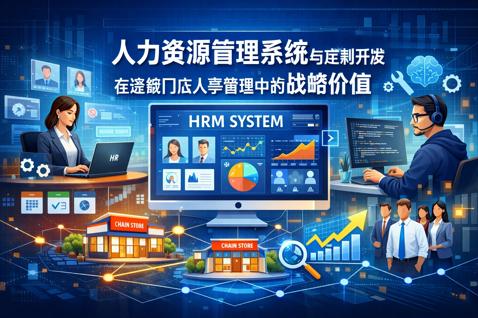 人力资源管理系统与定制开发在连锁门店人事管理中的战略价值
