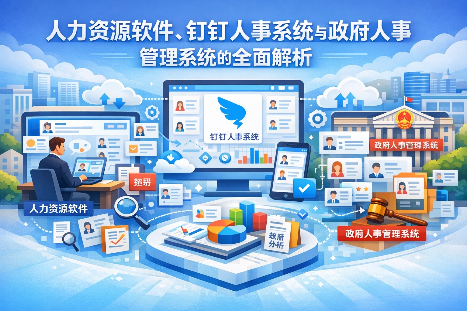 人力资源软件、钉钉人事系统与政府人事管理系统的全面解析