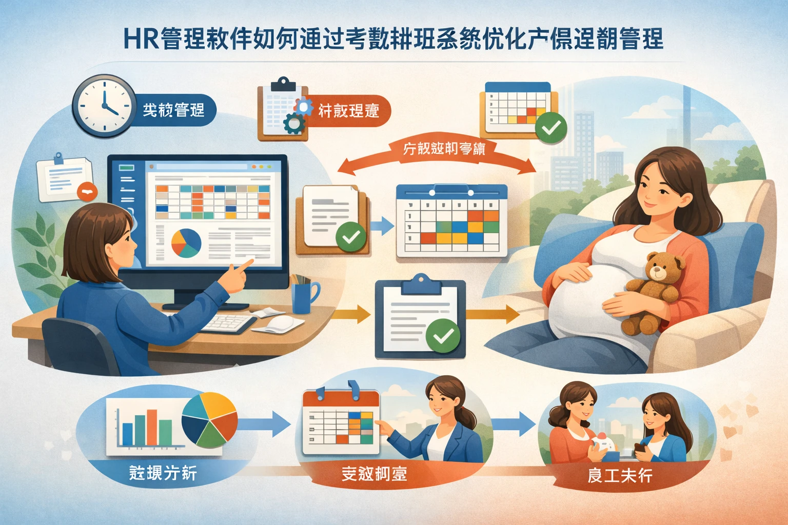 HR管理软件如何通过考勤排班系统优化产假延期管理