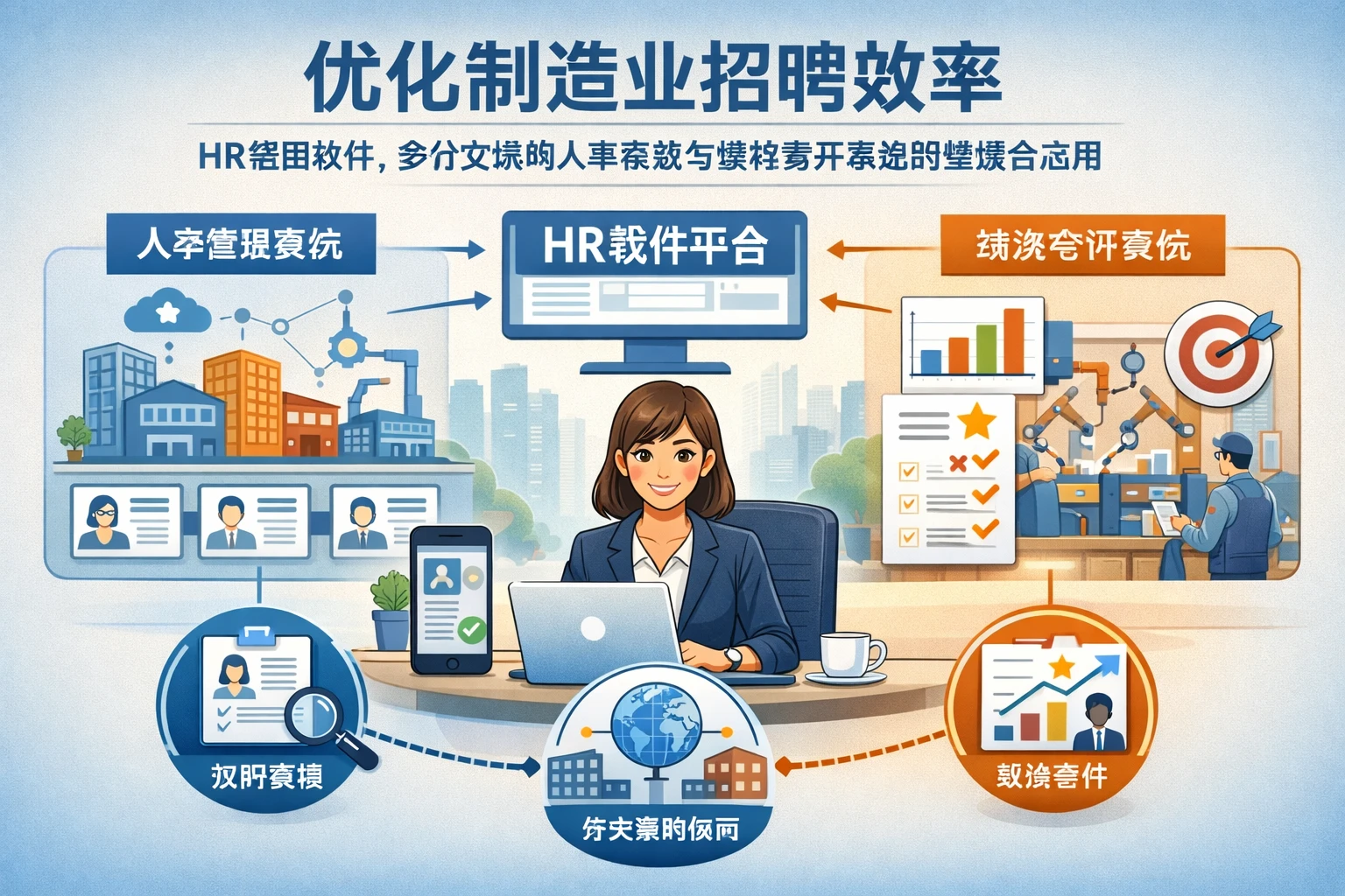 优化制造业招聘效率:HR管理软件、多分支机构人事系统与绩效考评系统的整合应用