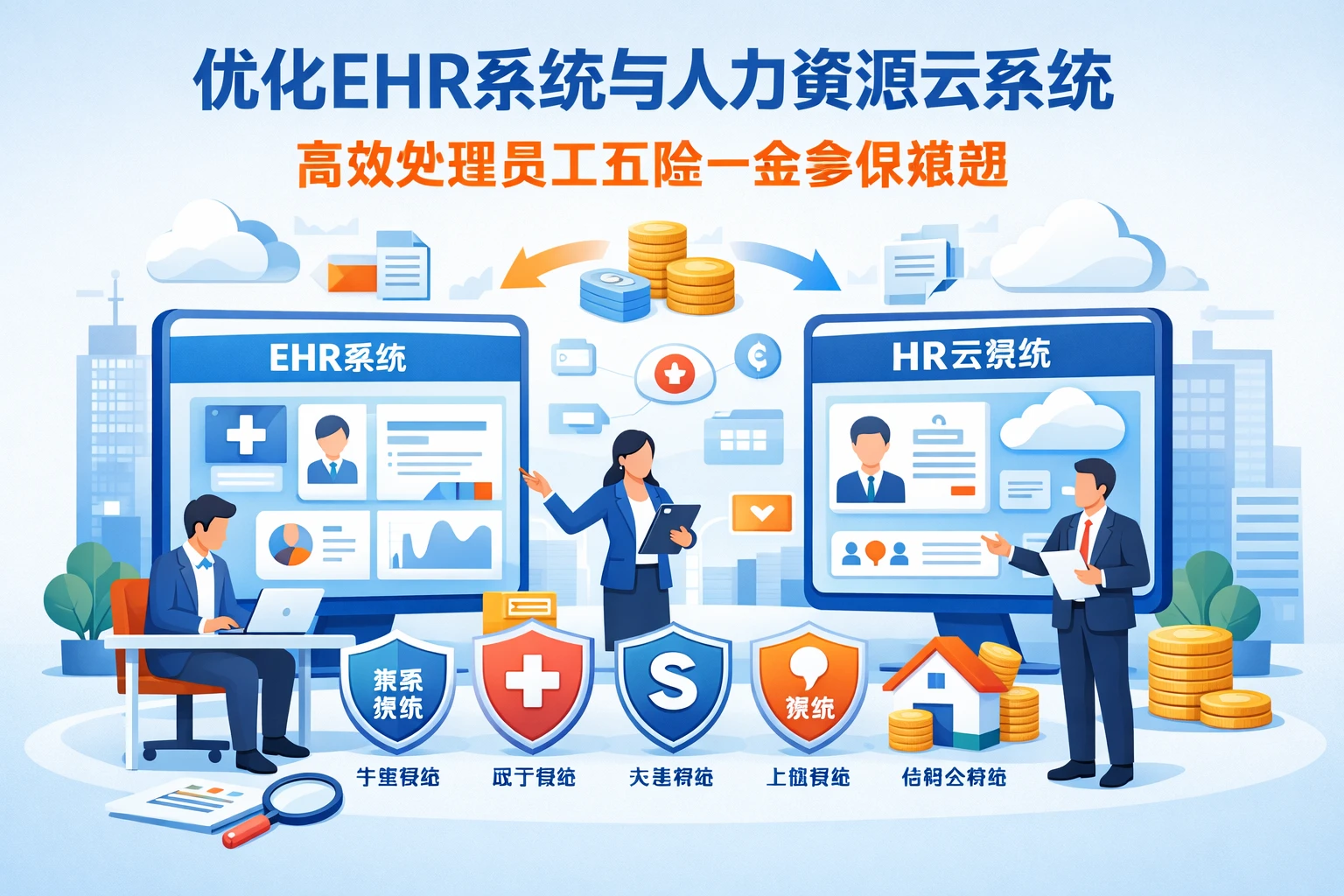 优化EHR系统与人力资源云系统，高效处理员工五险一金参保难题