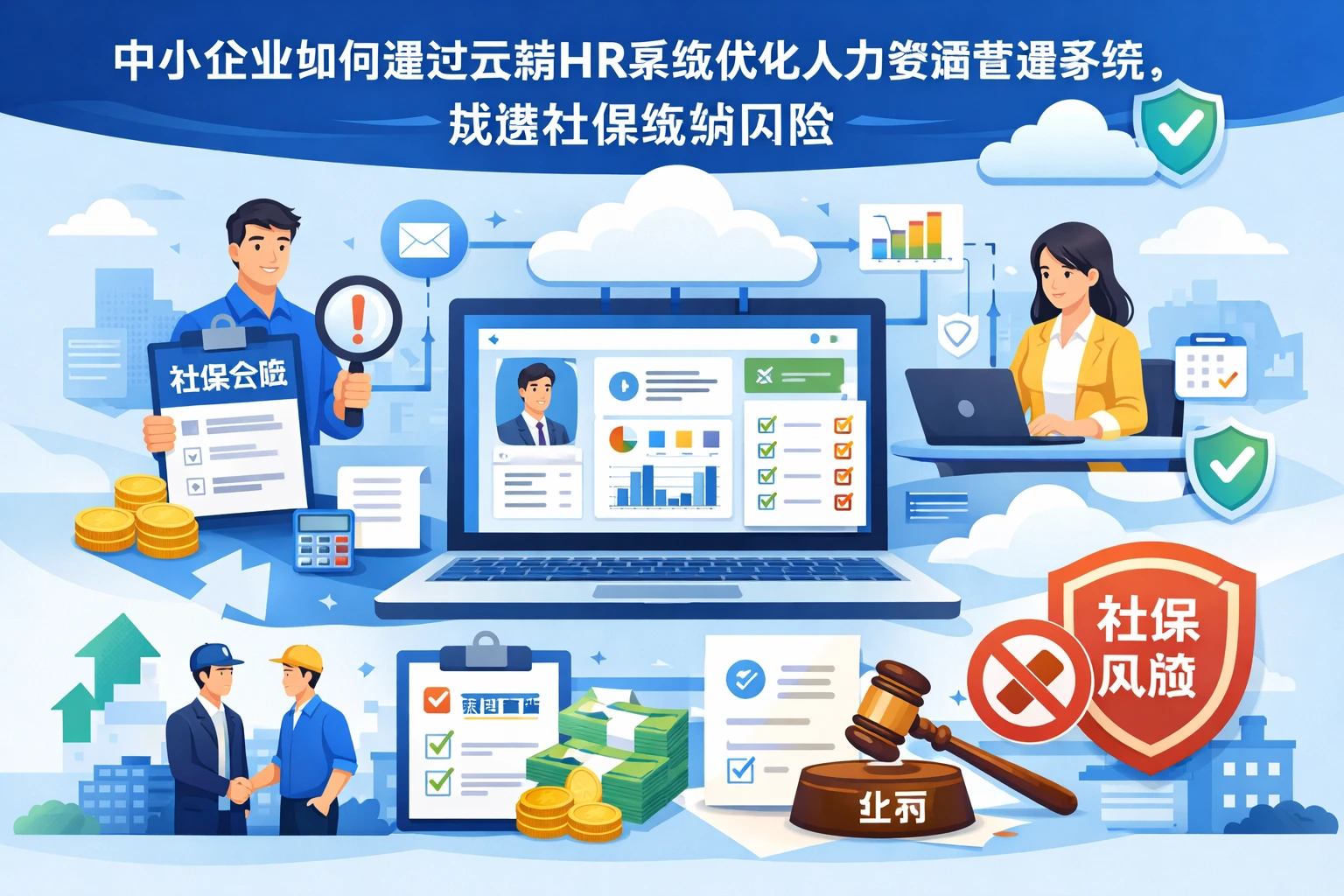 中小企业如何通过云端HR系统优化人力资源管理系统,规避社保缴纳风险