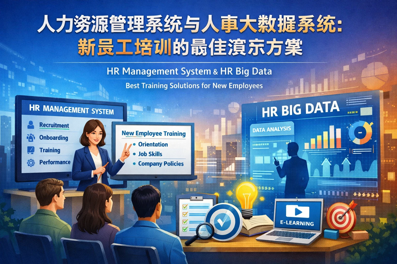 人力资源管理系统与人事大数据系统：新员工培训的最佳演示方案