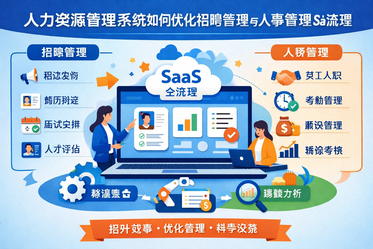 人力资源管理系统如何优化招聘管理与人事管理SaaS全流程