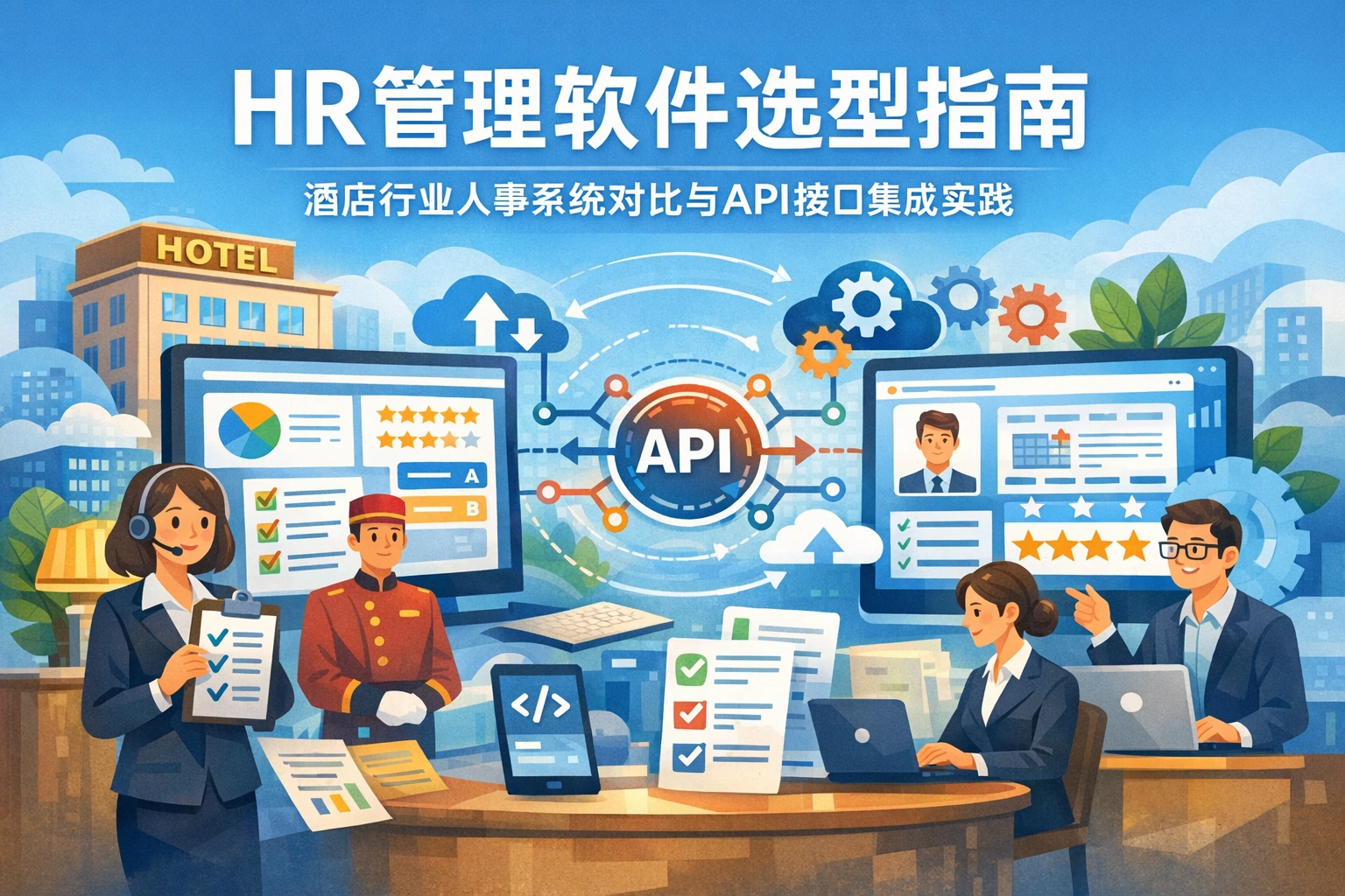 HR管理软件选型指南:酒店行业人事系统对比与API接口集成实践