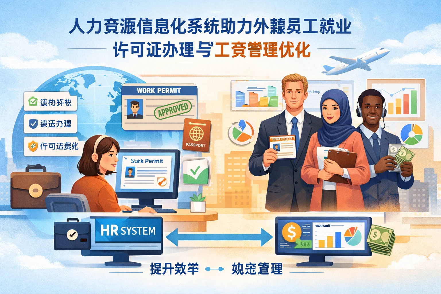 人力资源信息化系统助力外籍员工就业许可证办理与工资管理优化