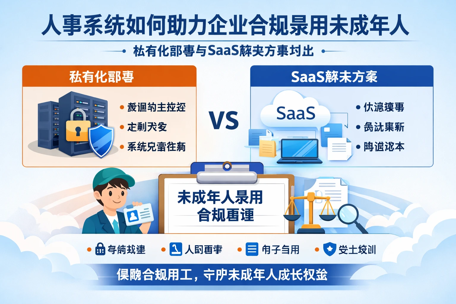人事系统如何助力企业合规录用未成年人：私有化部署与SaaS解决方案对比