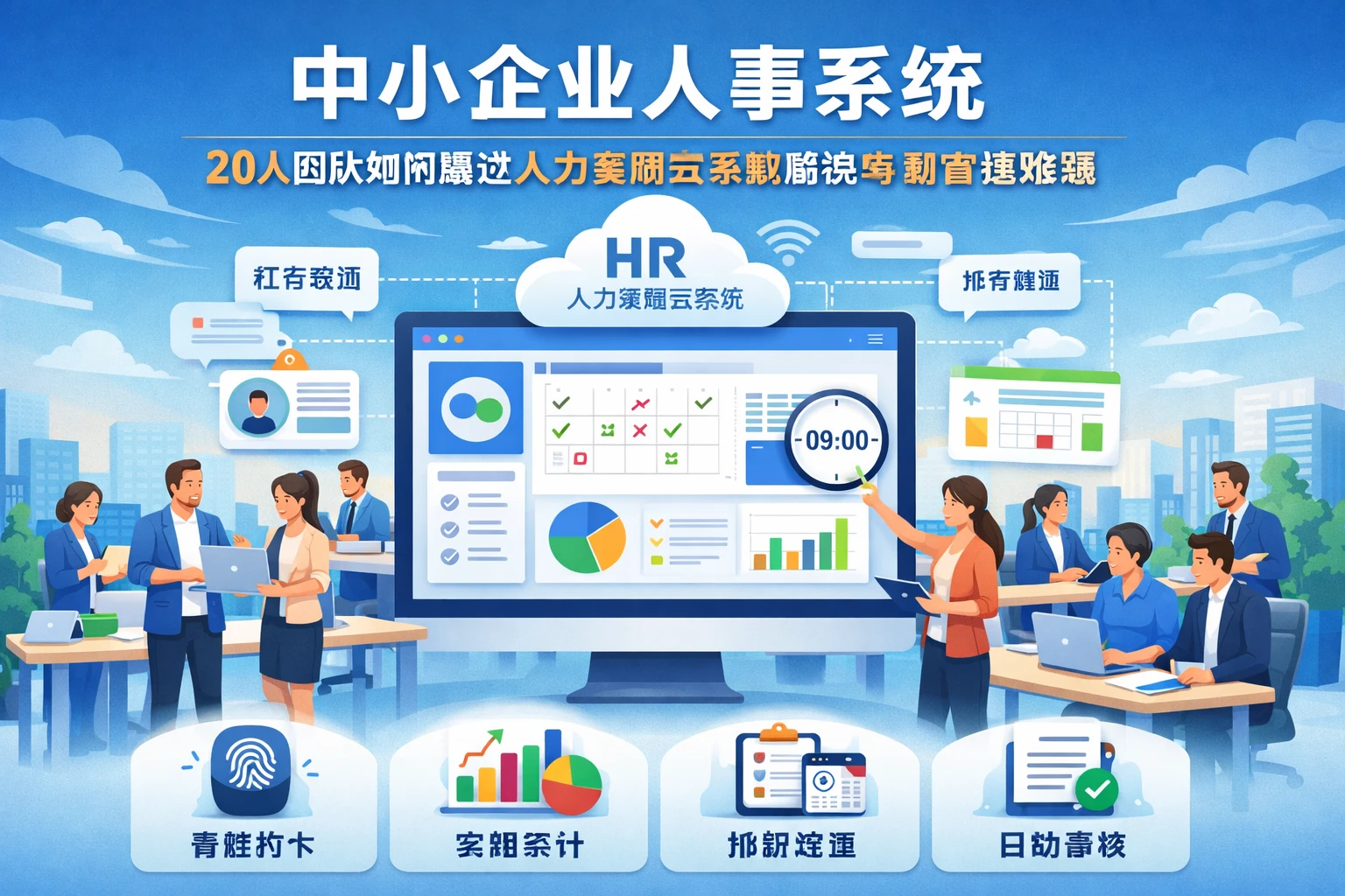中小企业人事系统：20人团队如何通过人力资源云系统解决考勤管理难题