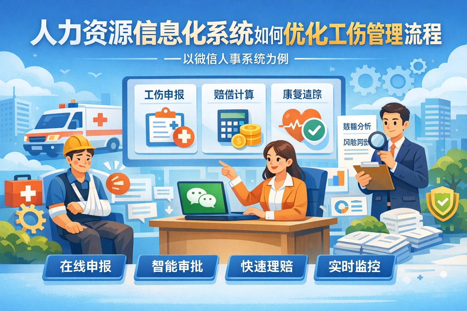 人力资源信息化系统如何优化工伤管理流程——以微信人事系统为例