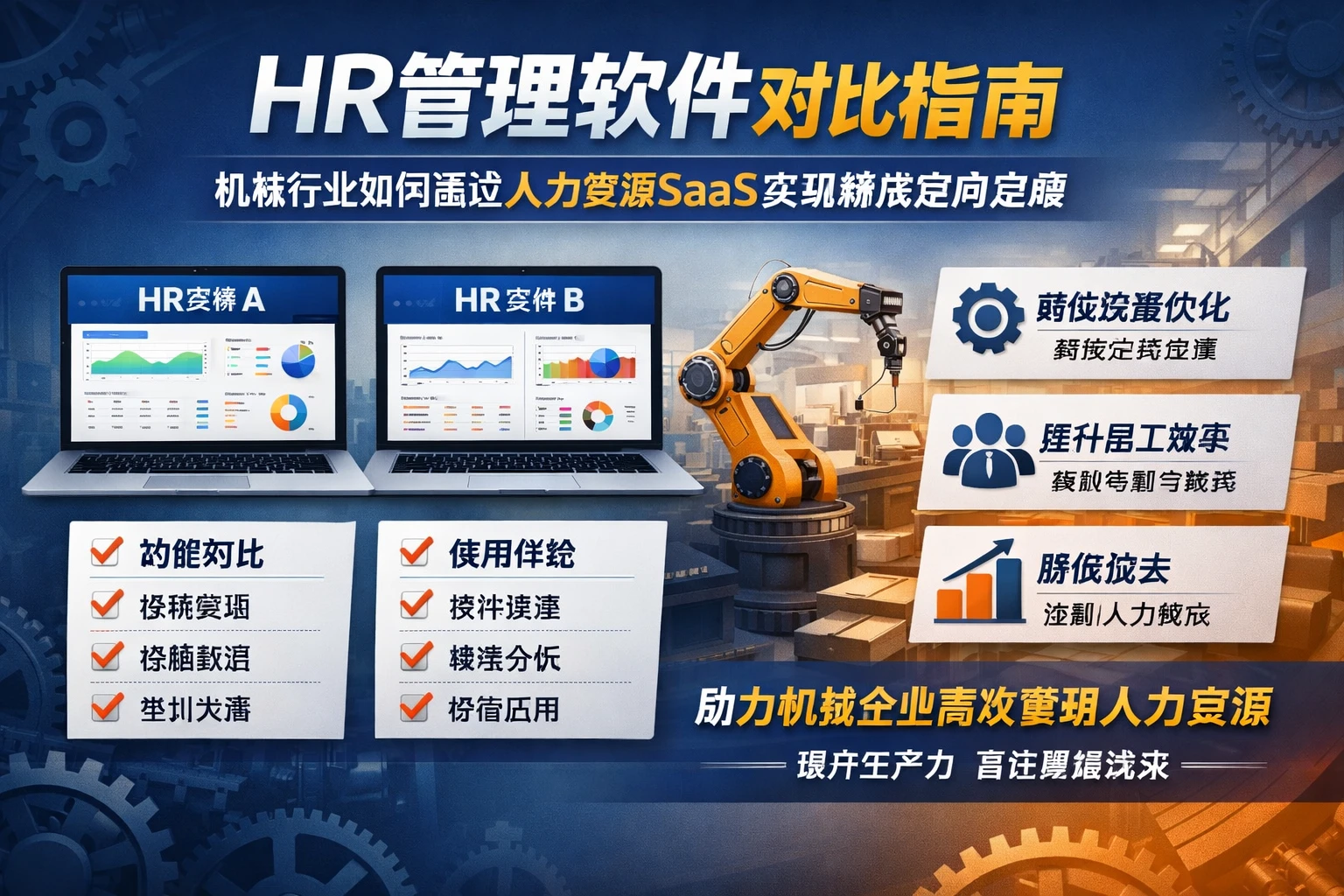 HR管理软件对比指南：机械行业如何通过人力资源SaaS实现精准定岗定编