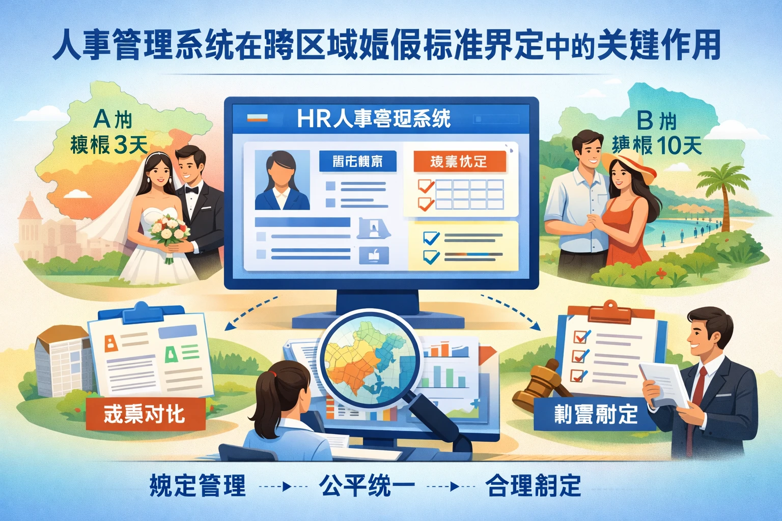 人事管理系统在跨区域婚假标准界定中的关键作用