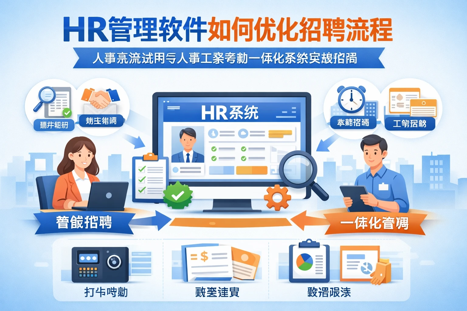 HR管理软件如何优化招聘流程：人事系统试用与人事工资考勤一体化系统实战指南