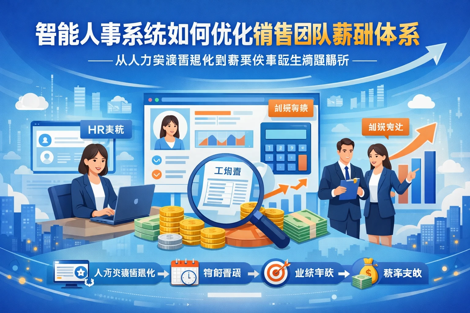 智能人事系统如何优化销售团队薪酬体系——从人力资源信息化到薪资核算的全流程解析