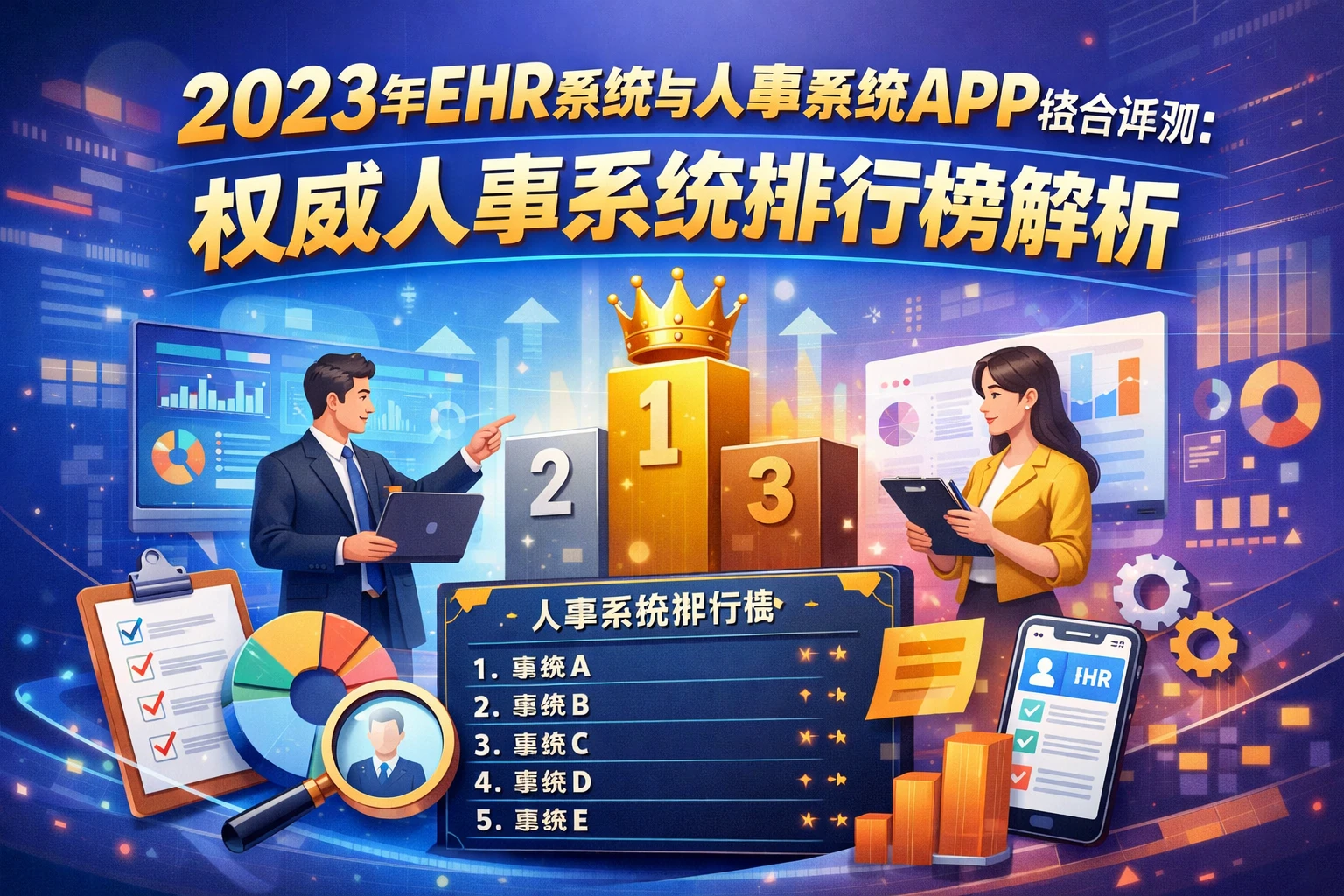 2023年ehr系统与人事系统APP综合评测:权威人事系统排行榜解析