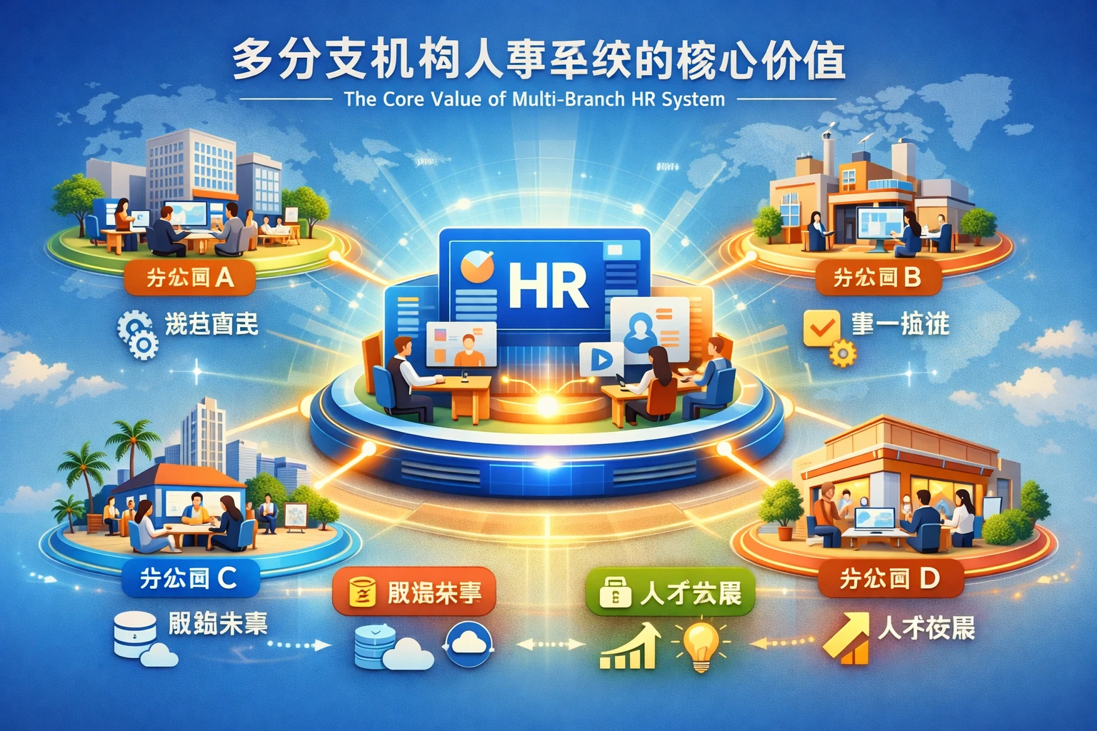 多分支机构人事系统的核心价值