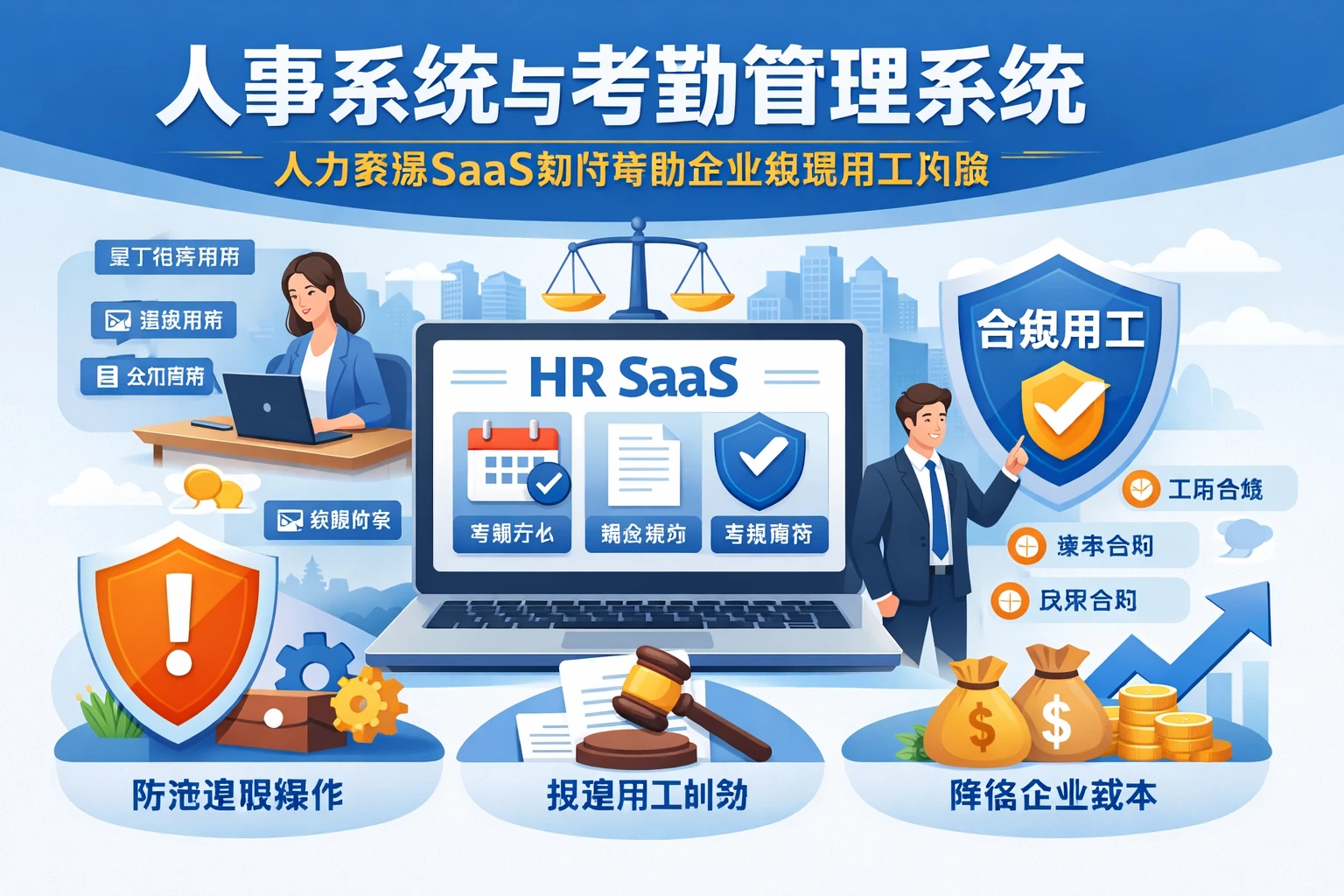 人事系统与考勤管理系统：人力资源SaaS如何帮助企业规避用工风险