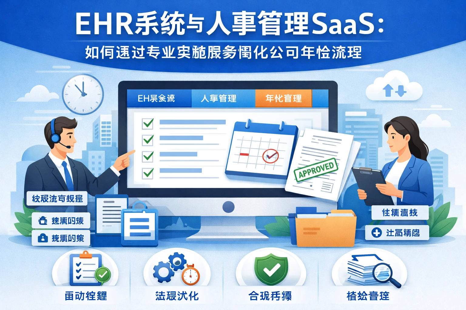 EHR系统与人事管理SaaS：如何通过专业实施服务简化公司年检流程