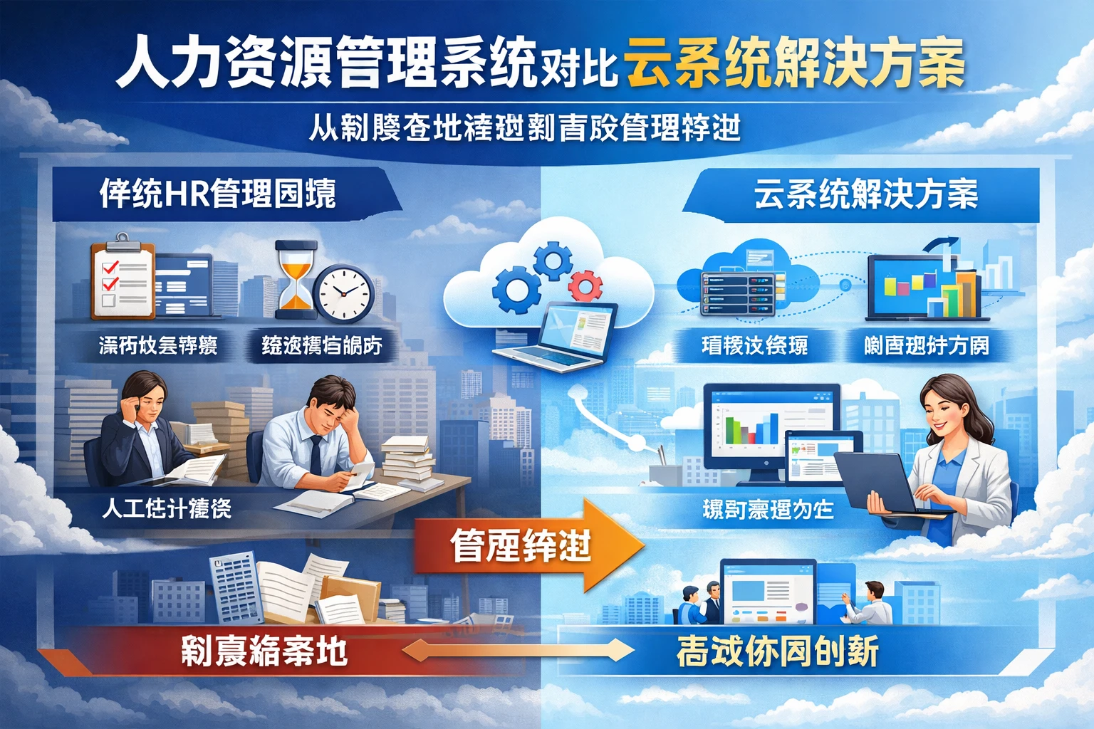 人力资源管理系统对比与云系统解决方案：从制度落地难题到高效管理转型