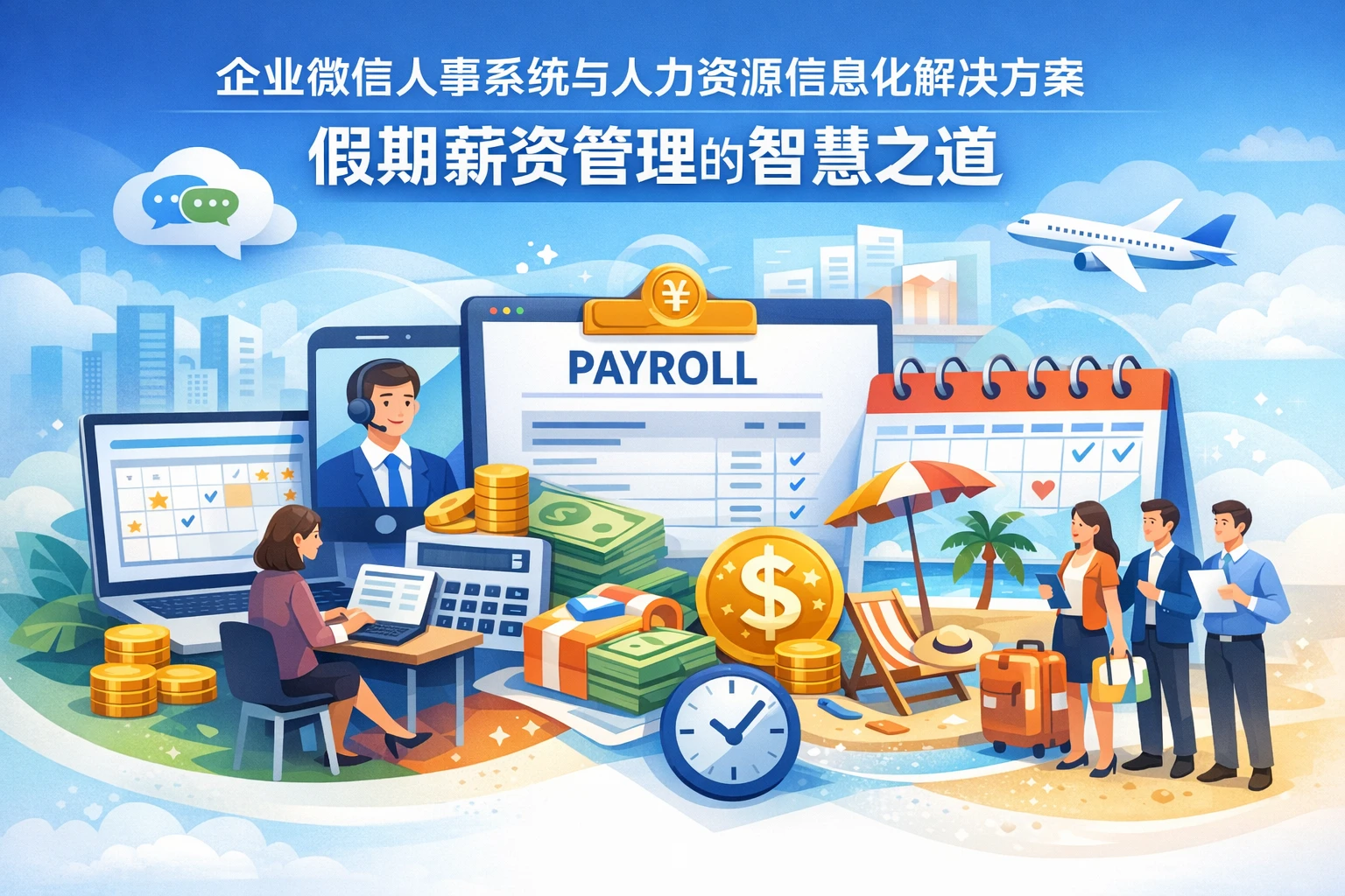 企业微信人事系统与人力资源信息化解决方案：假期薪资管理的智慧之道