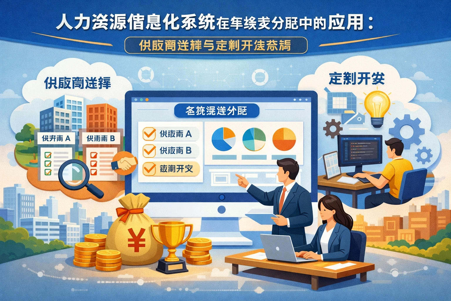 人力资源信息化系统在年终奖分配中的应用：供应商选择与定制开发策略