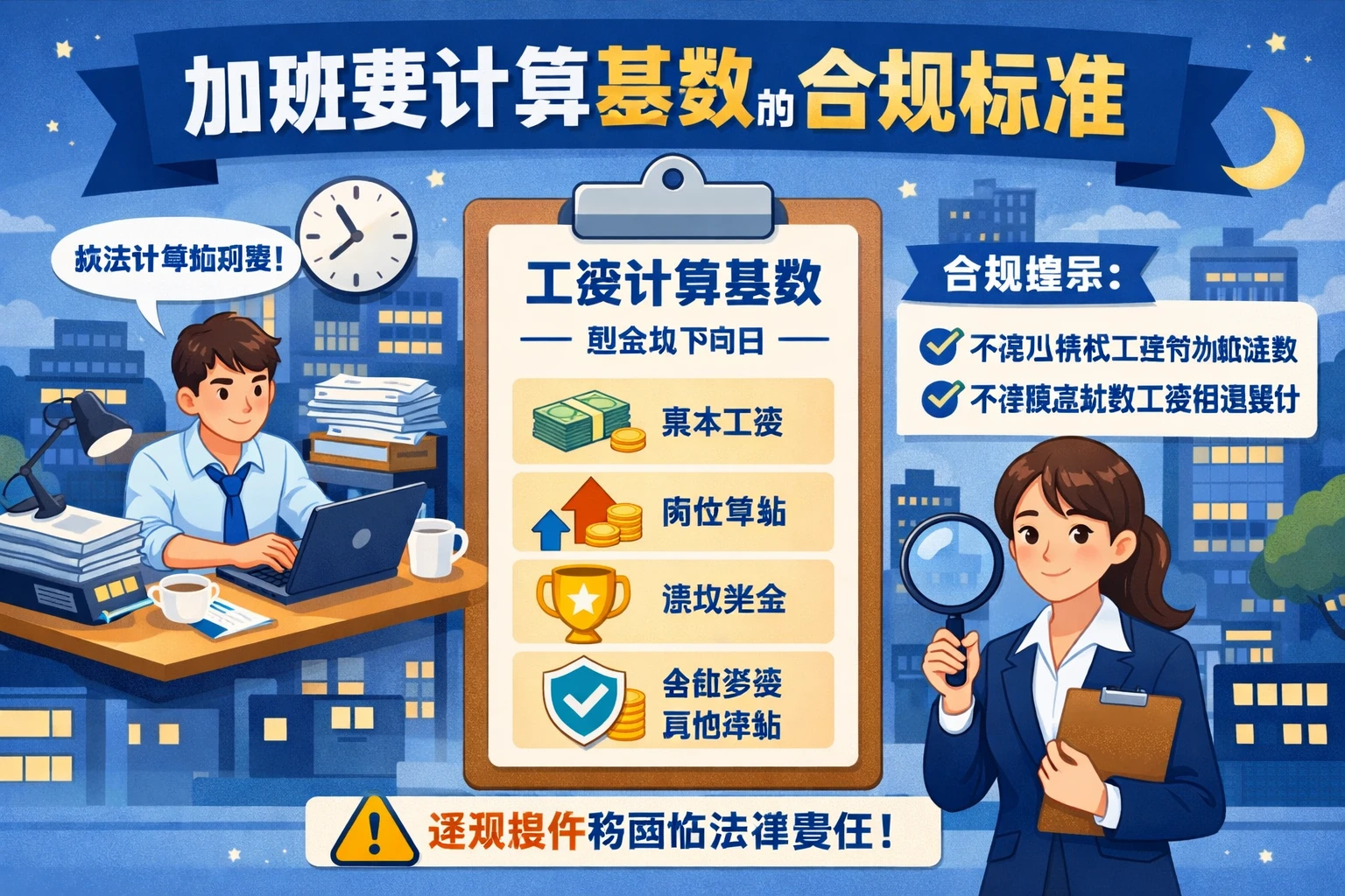 加班费计算基数的合规标准