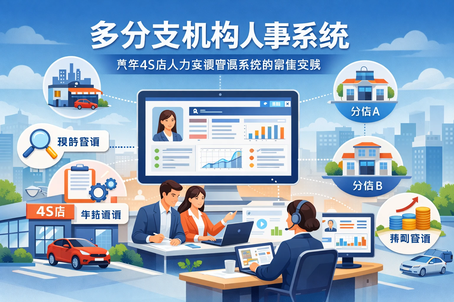 多分支机构人事系统:汽车4S店人力资源管理系统的最佳实践