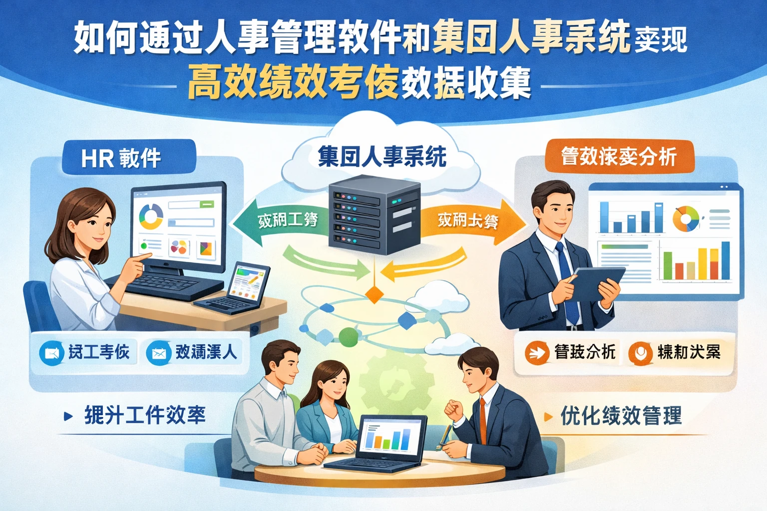 如何通过人事管理软件和集团人事系统实现高效绩效考核数据收集