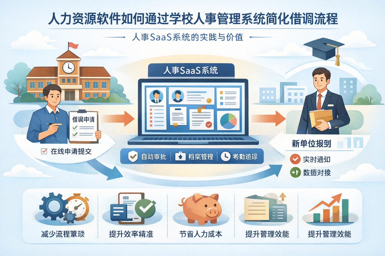 人力资源软件如何通过学校人事管理系统简化借调流程——人事SaaS系统的实践与价值