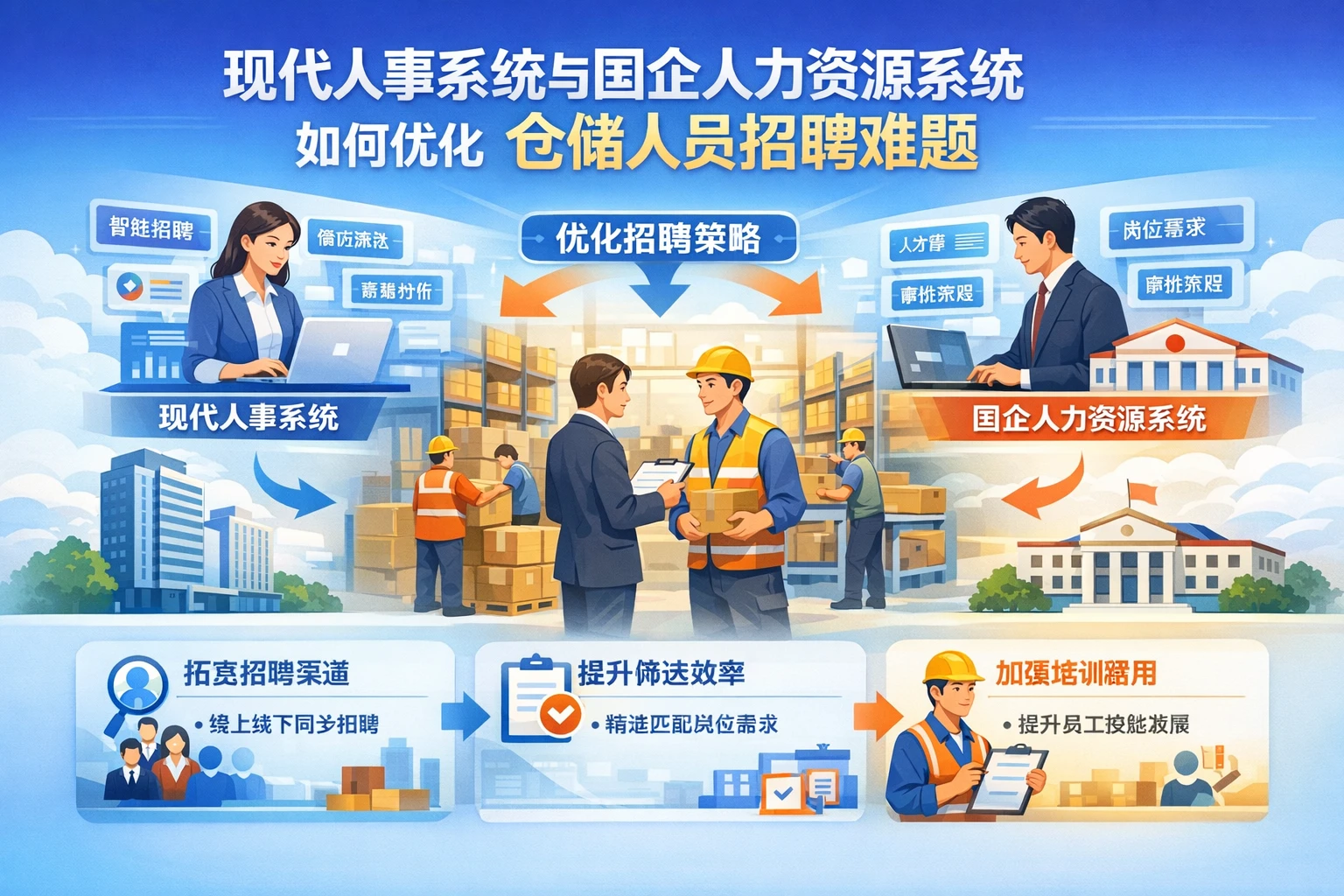 现代人事系统与国企人力资源系统如何优化仓储人员招聘难题