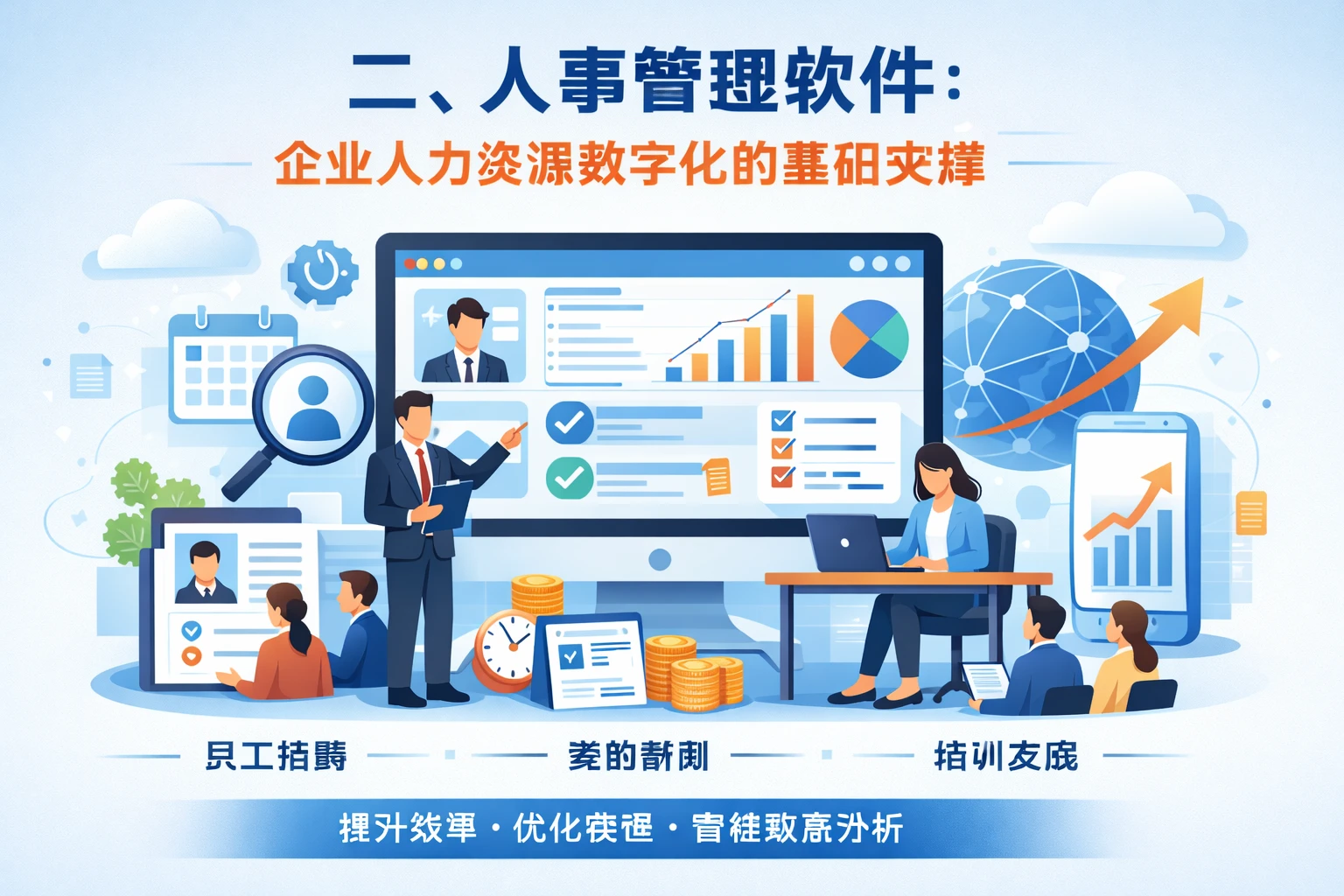 二、人事管理软件：企业人力资源数字化的基础支撑