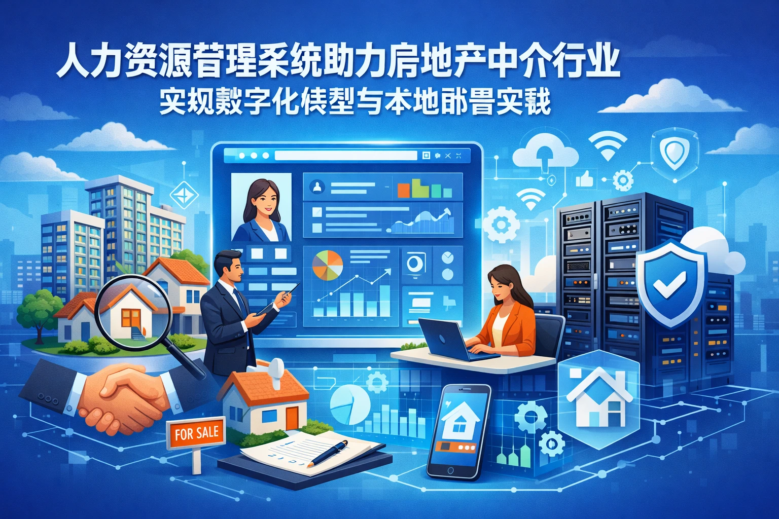 人力资源管理系统助力房地产中介行业实现数字化转型与本地部署实践