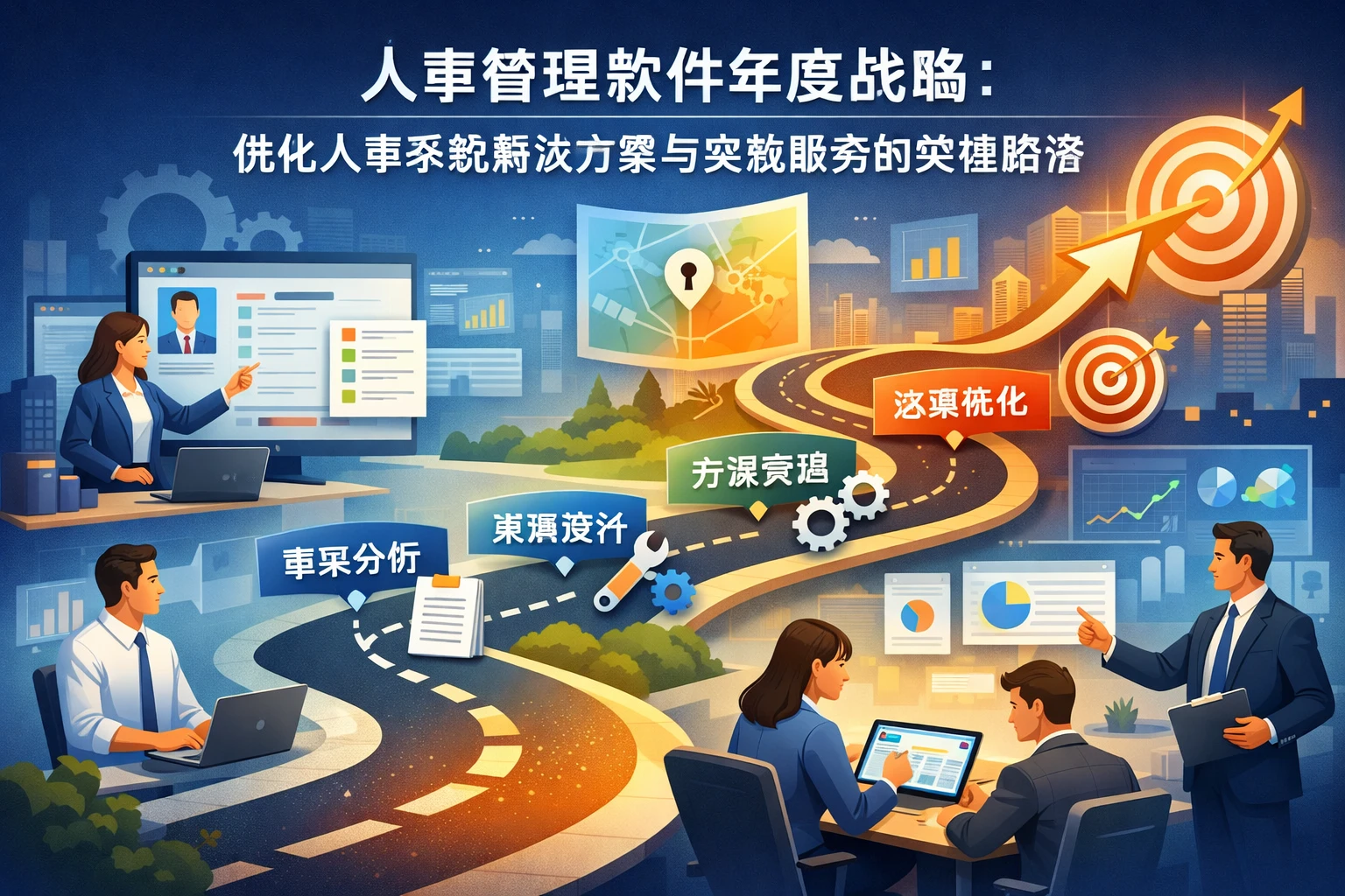 人事管理软件年度战略：优化人事系统解决方案与实施服务的关键路径