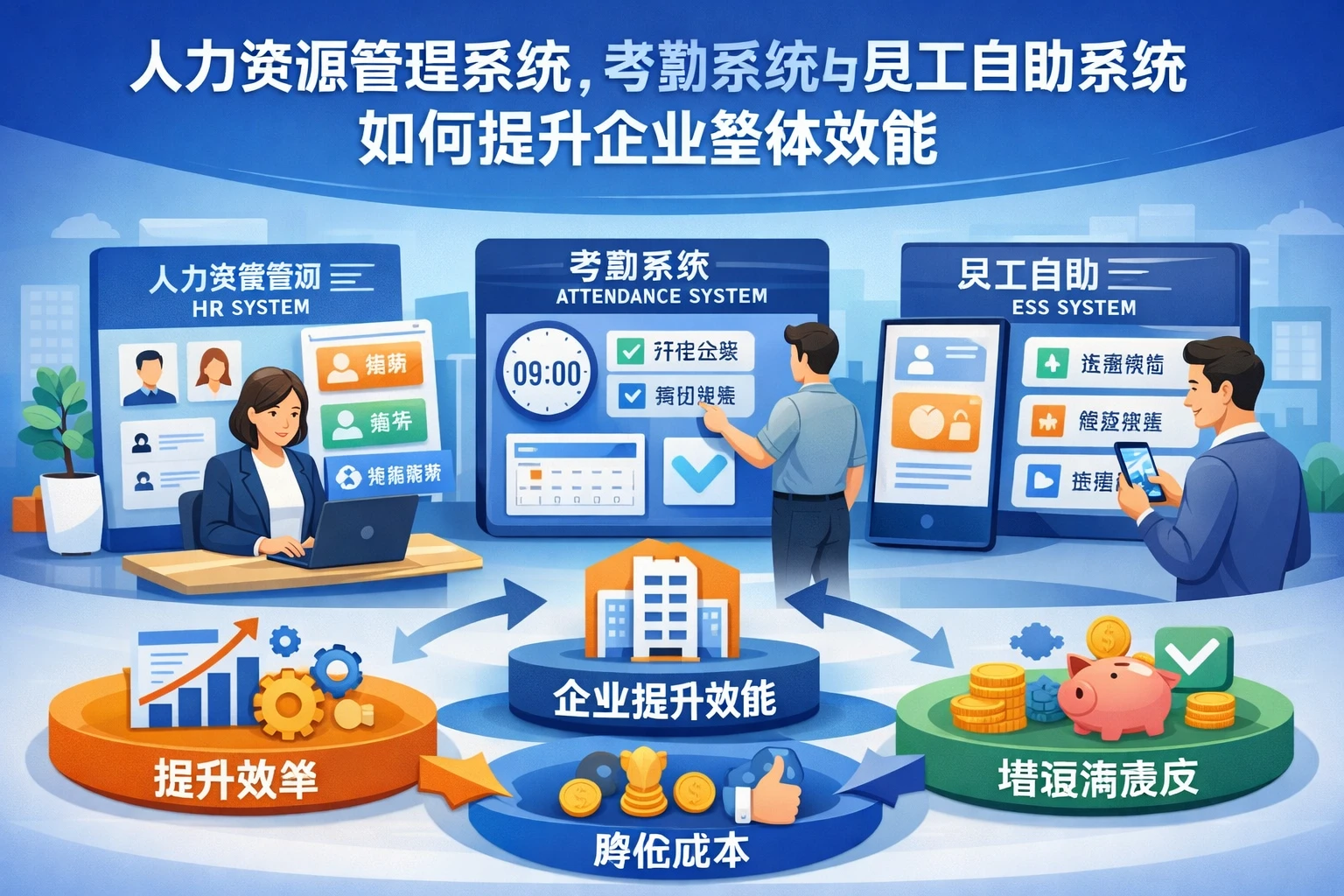 人力资源管理系统、考勤系统与员工自助系统如何提升企业整体效能