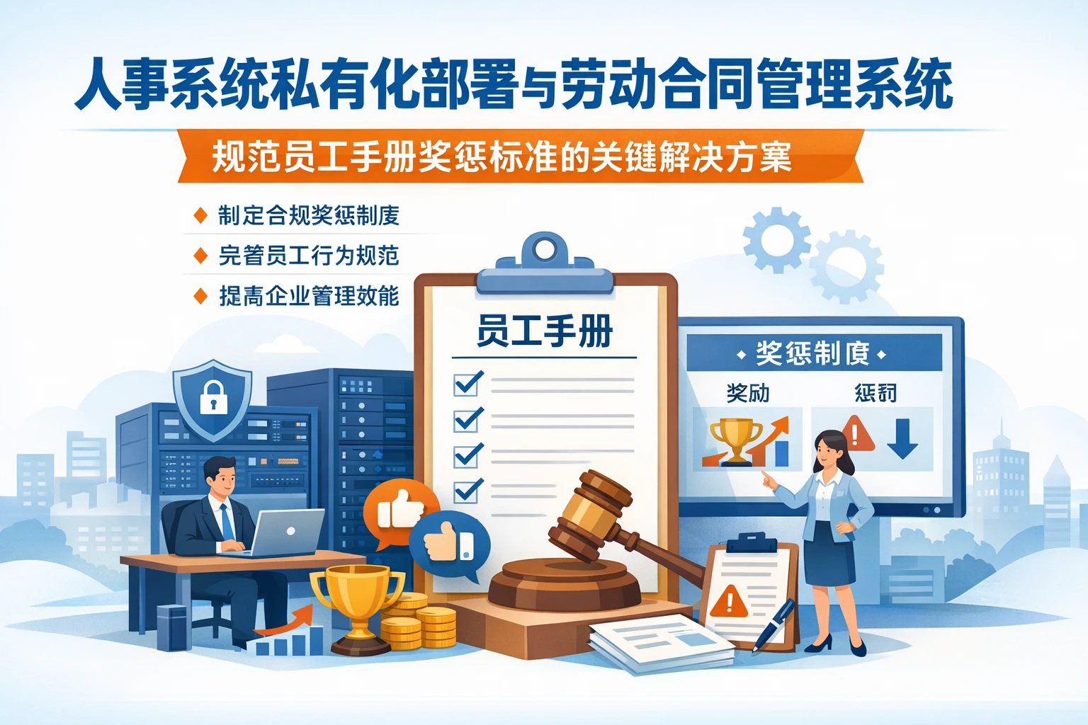 人事系统私有化部署与劳动合同管理系统：规范员工手册奖惩标准的关键解决方案