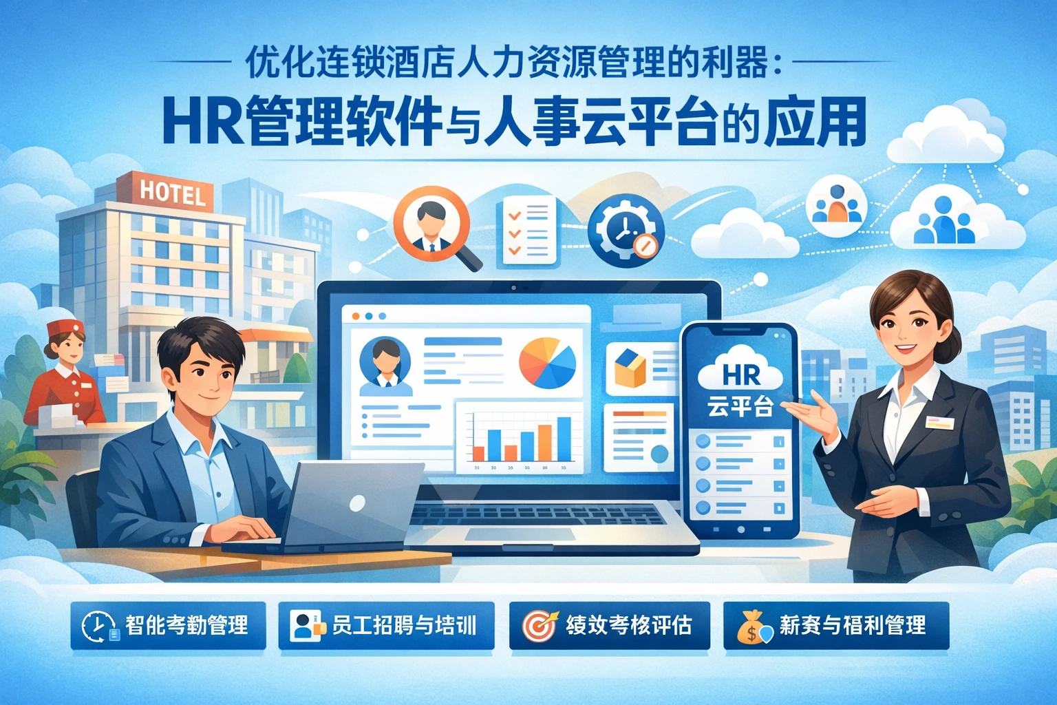 优化连锁酒店人力资源管理的利器：HR管理软件与人事云平台的应用