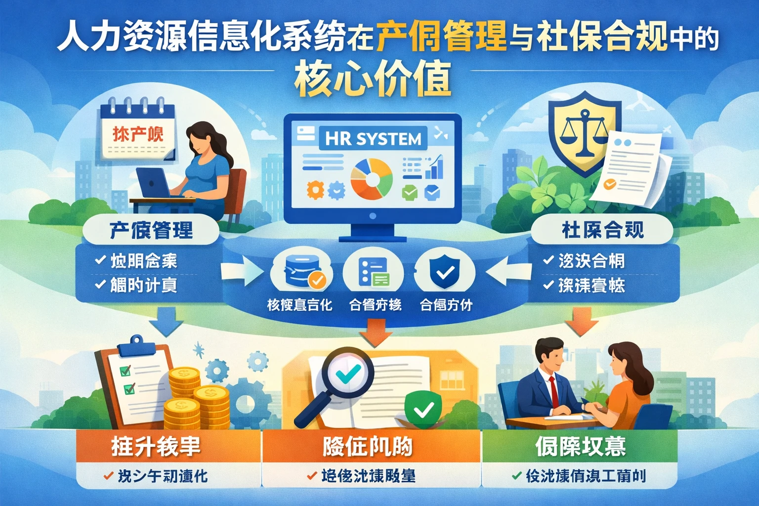 人力资源信息化系统在产假管理与社保合规中的核心价值