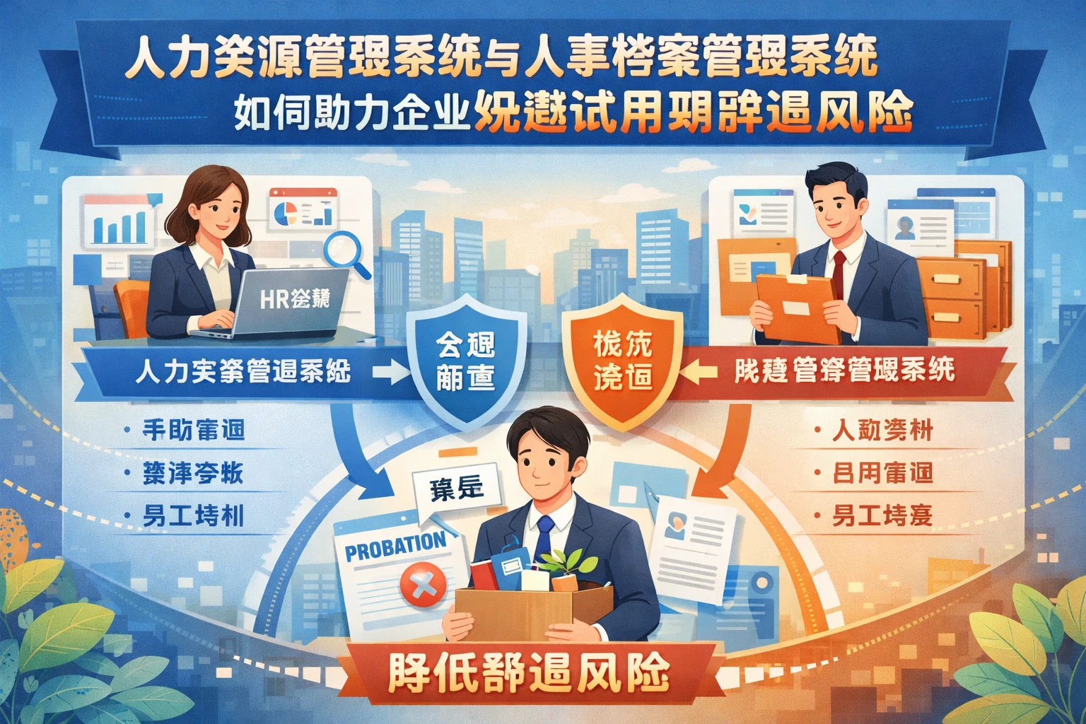 人力资源管理系统与人事档案管理系统如何助力企业规避试用期辞退风险