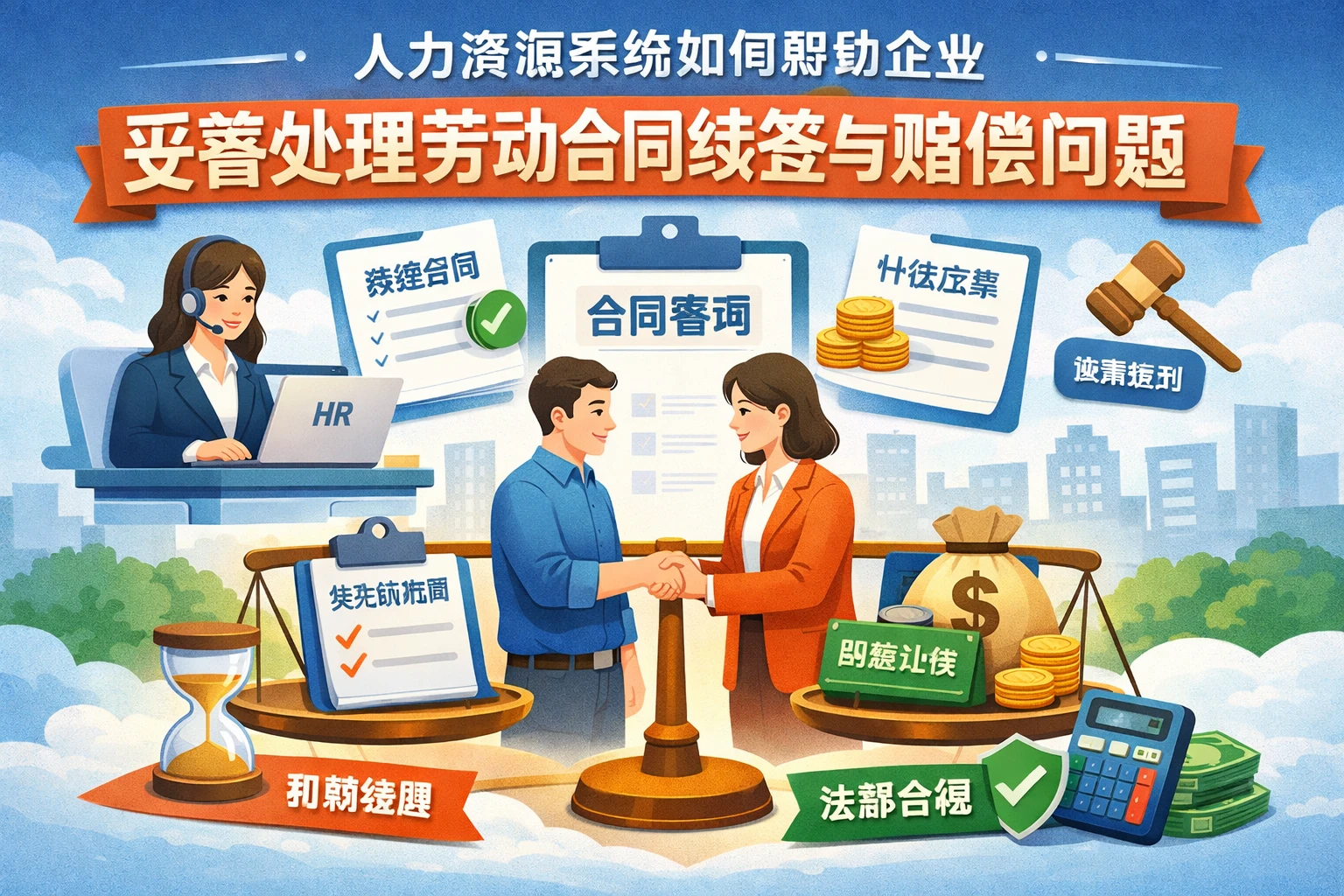 人力资源系统如何帮助企业妥善处理劳动合同续签与赔偿问题