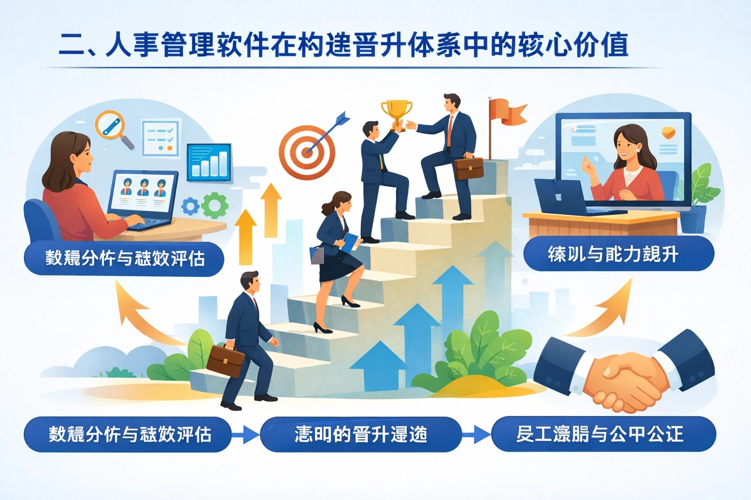 二、人事管理软件在构建晋升体系中的核心价值