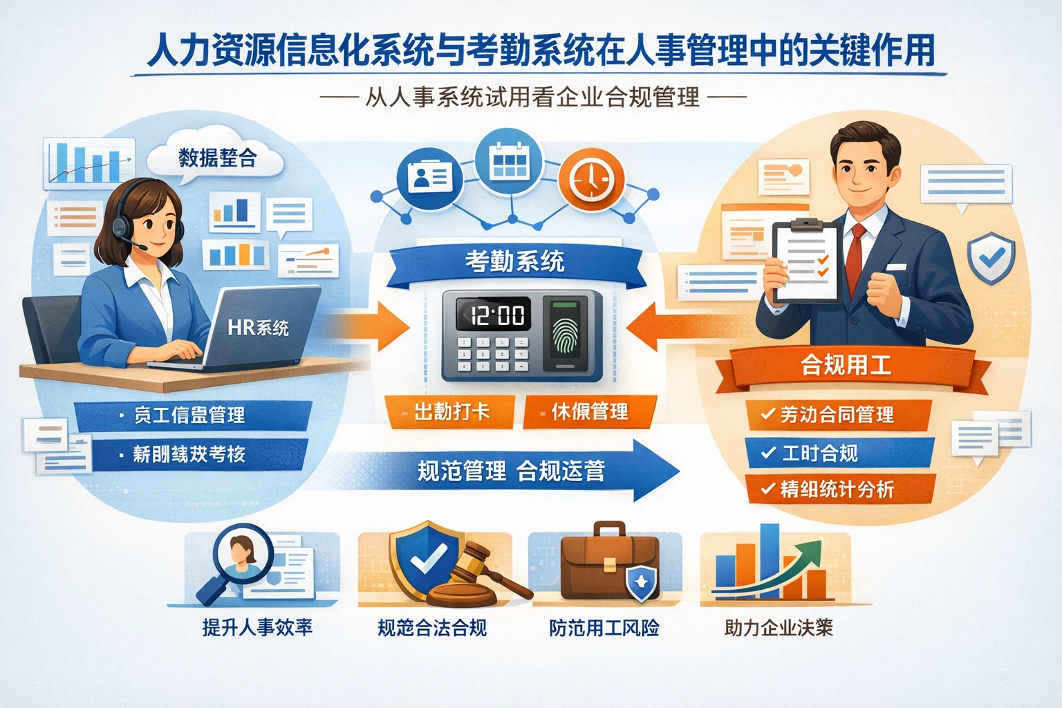 人力资源信息化系统与考勤系统在人事管理中的关键作用——从人事系统试用看企业合规管理