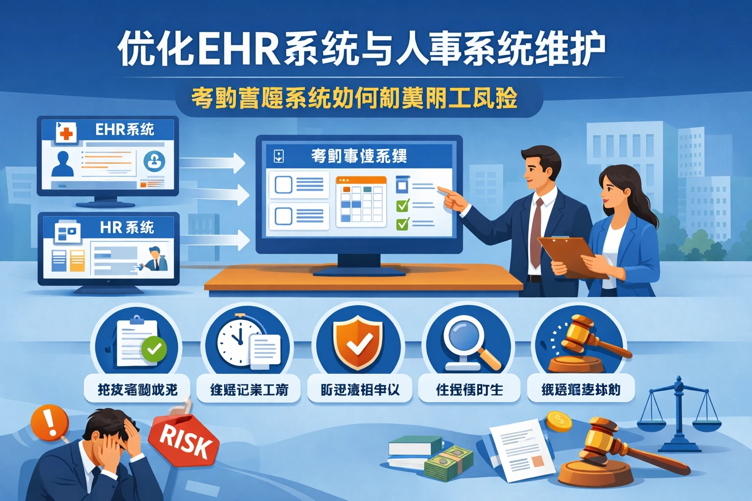 优化EHR系统与人事系统维护:考勤管理系统如何规避用工风险