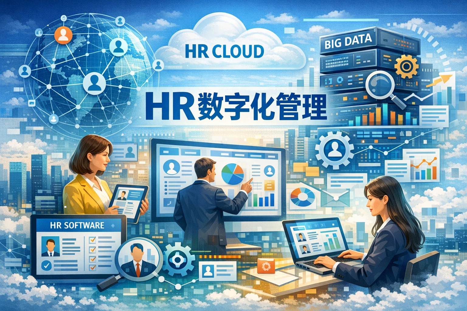HR管理软件、人事大数据系统与人事云平台：现代人力资源管理的数字化转型之路